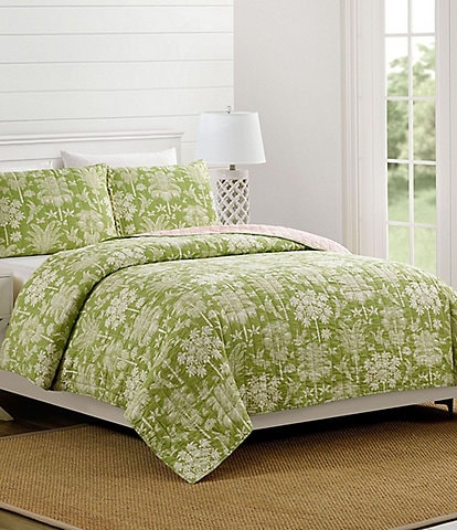 Spartina 449 Queenie Palm Royale Reversible Mini Quilt Set