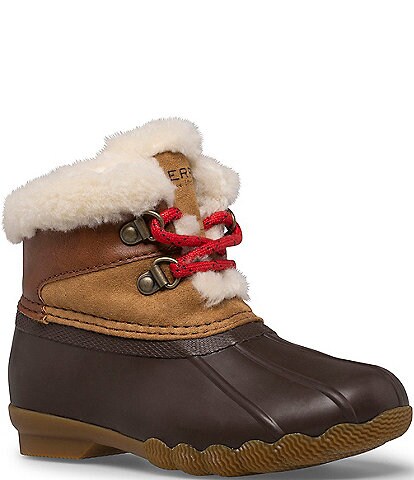 Sperry Girls' Alpine Saltwater Faux Shearling Lined Water Resistant Boots (Toddler)