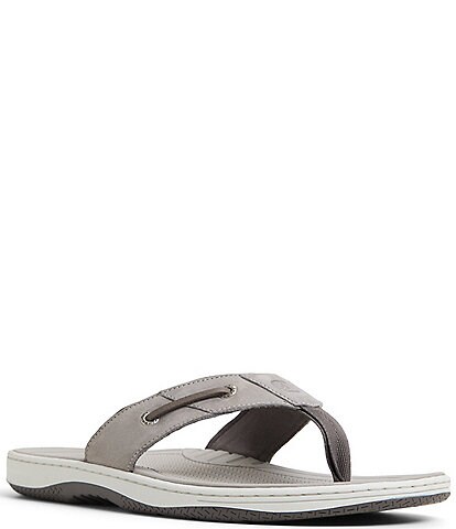 Sperry Men's Baitfish Nubuck Leather Flip Flops