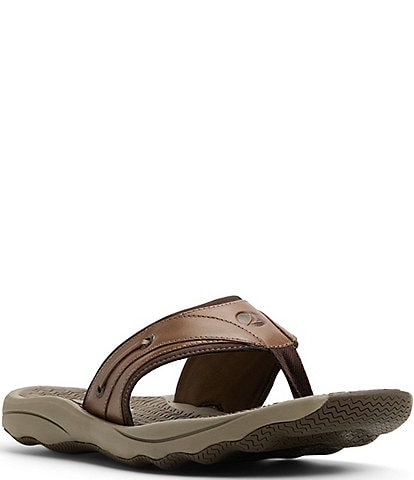 Sperry Men's Outer Banks Leather Flip Flops