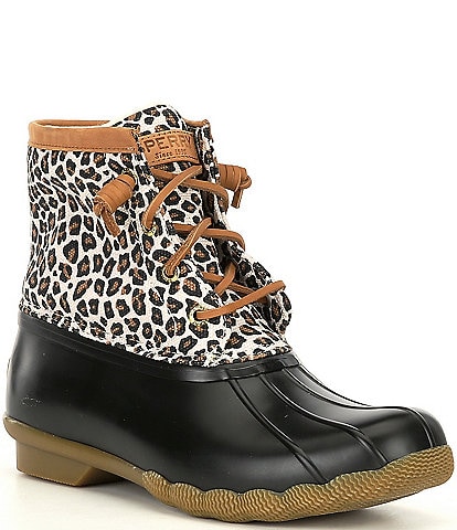 cheetah sperry boots