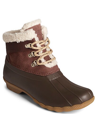 Sperry Women's Alpine Saltwater Faux Fur Water-Resistant Cold Weather Boots