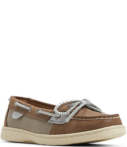 Sperry Women's Angelfish 1-Eye Leather and Textile Boat Shoes