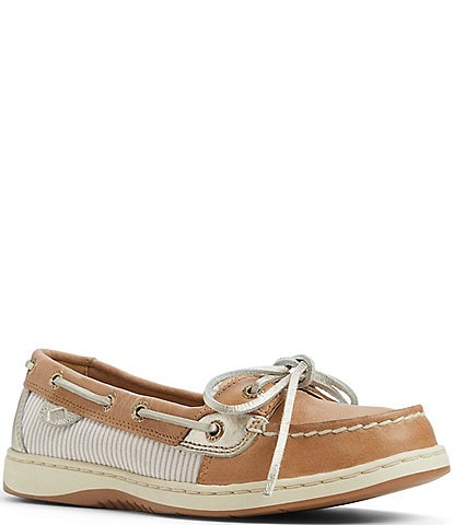 Sperry Women's Angelfish Leather Stripe 1-Eye Boat Shoes