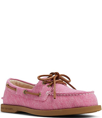 Sperry Women's Authentic Original 2-Eye Lite Linen Boat Shoes