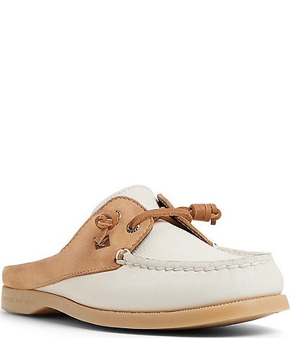 Sperry Women's Authentic Original Leather Boat Shoe Mules