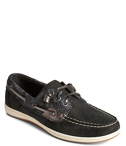 Sperry Women's Songfish 3-Eye Painted Suede Boat Shoes