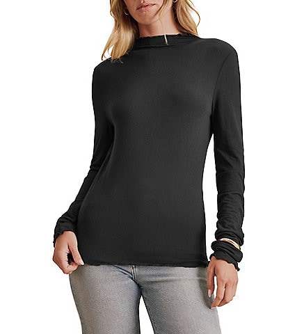 Splendid Bamboo Long Sleeve Mock Neck