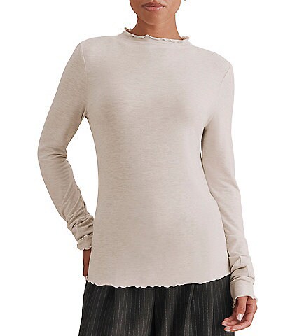 Splendid Bamboo Long Sleeve Mock Neck