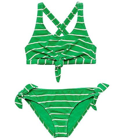 Splendid Big Girls 7-16 Stripe Bralette and Hipster Two Piece Swimsuit