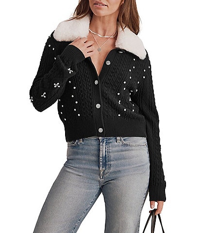 Splendid Chandler Long Sleeve Collar Sweater