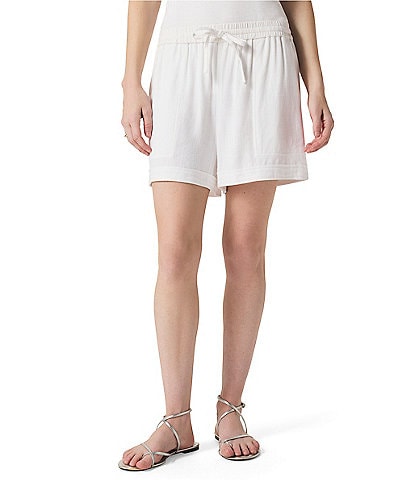 Splendid Coastal Linen Blend Knit Mid Rise Lounge Shorts