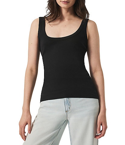 Splendid Faye Knit Scoop Neck Sleeveless Tank Top