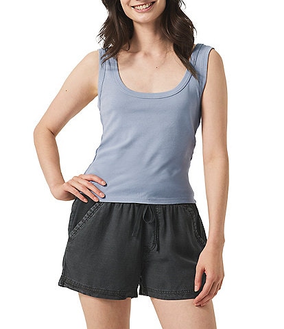 Splendid Faye Knit Scoop Neck Sleeveless Tank Top
