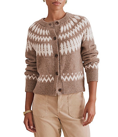 Splendid Fina Fair Isle Button Front Cardigan