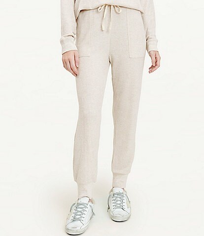 Splendid Firestone Ribbed Waffle Stich Coordinating Drawstring Joggers