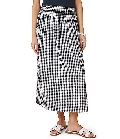 Splendid Gigi Gingham Midi Skirt