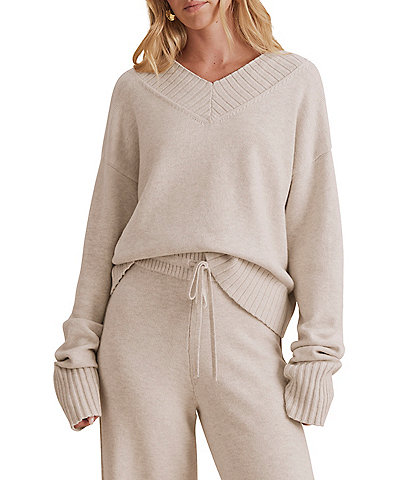 Splendid Hazel V Neck Long Sleeve Sweater