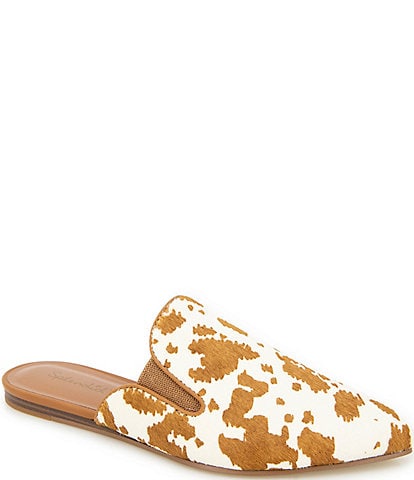 Splendid Liza Cow Print Calf Hair Mules