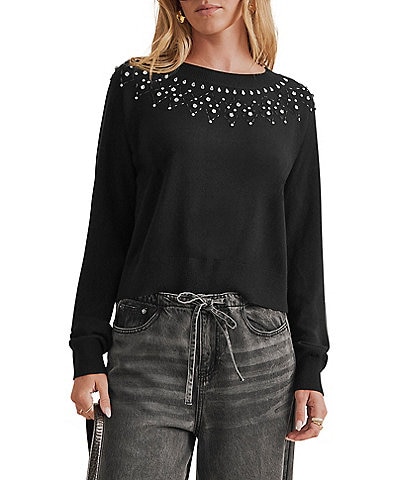 Splendid Long Sleeve Fletcher Pullover Sweater