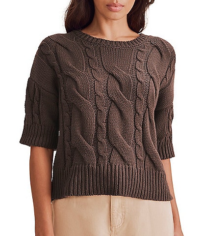 Splendid Rhiannon Short Sleeve Crewneck Sweater