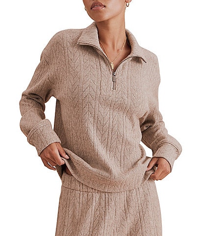 Splendid Sweatersoft Long Sleeve Quarter Zip