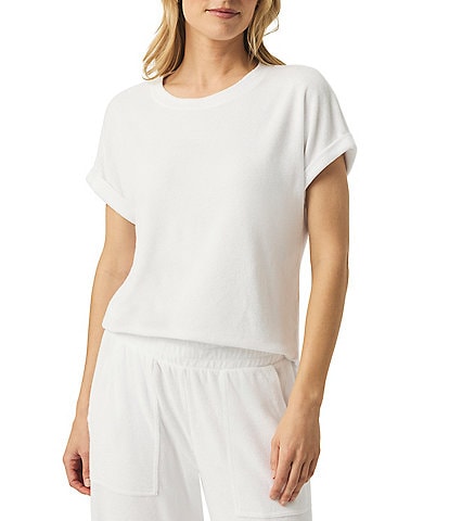 Splendid Taryn Knit Terry Crew Neck Short Sleeve Tee Shirt