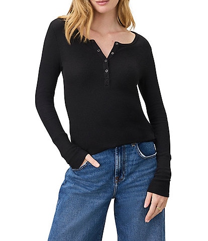 Splendid Thermal Forever Henley Long Sleeve Shirt
