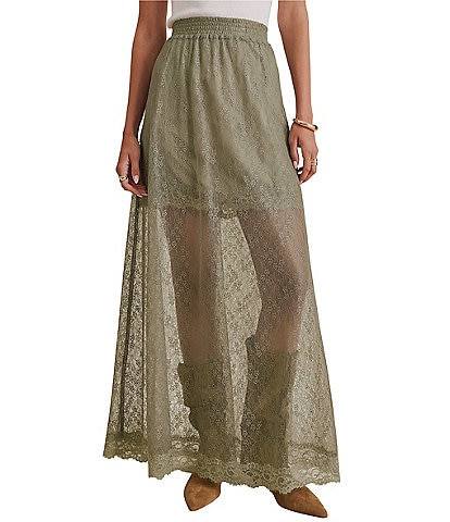 Splendid Valley Lace Maxi Skirt