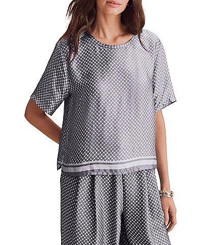 Splendid Violet Short Sleeve Top