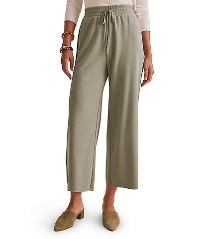 Splendid Winslow Coordinating Knit Mid Rise Lounge Crop Length Pants