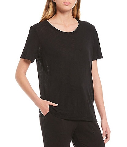 Splendid Zoe Knit Crew Neck Short Sleeve Tee