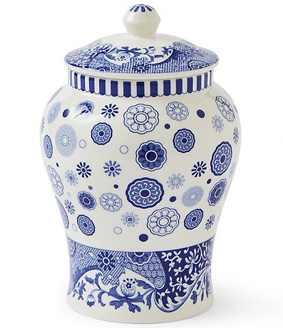 Spode Blue Italian Brocato Collection Mini Vase