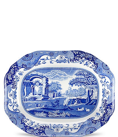 Spode Blue Italian Chinoiserie Medium Oval Platter