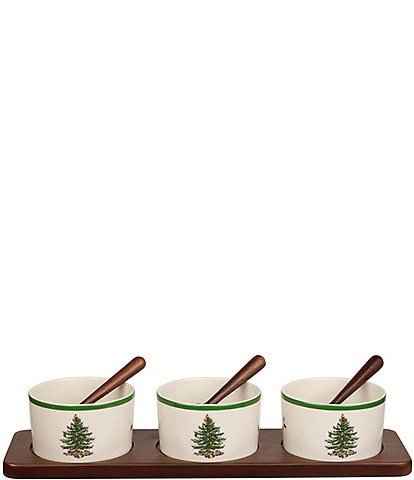 Spode Christmas Tree 7-Piece Condiment Bowl Set