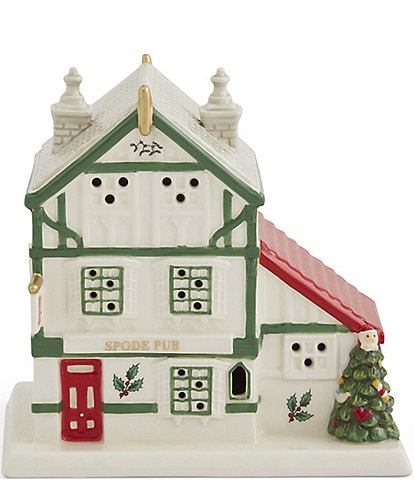 Spode Christmas Tree Collection Christmas Village Public House Figurine