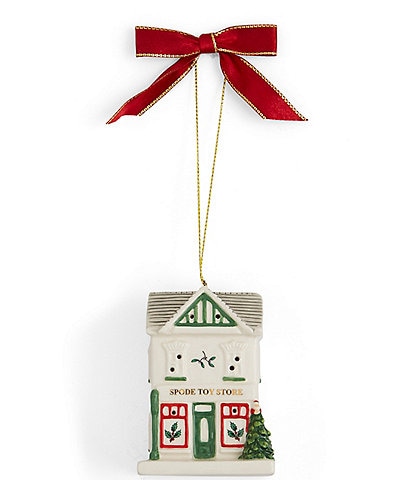 Spode Christmas Tree Collection Christmas Village Toy Store LED Ornament