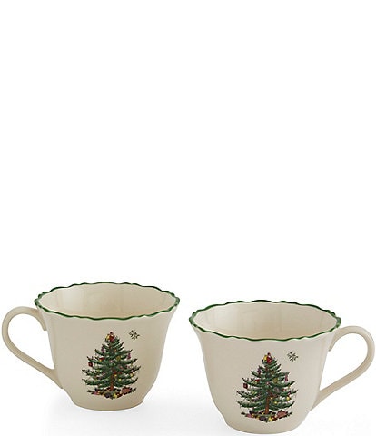Spode Christmas Tree Collection Punch Cups, Set of 2