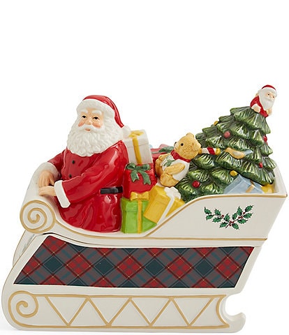 Spode Christmas Tree Collection Santa Cookie Jar