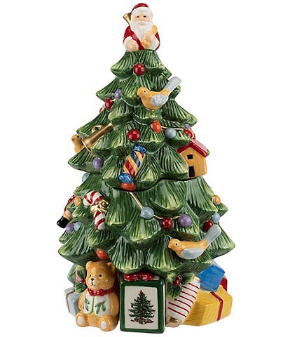 Spode Christmas Tree Figural Cookie Jar