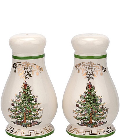 Spode Christmas Tree Gold Salt & Pepper Set