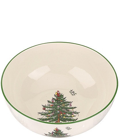 Spode Christmas Tree Large Round Serving Bowl, 10-inch