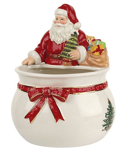 Spode Christmas Tree Santa Candy Dish