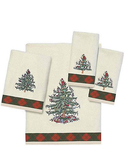 Spode Christmas Tree® Tartan Collection Embroidered Bath Towel