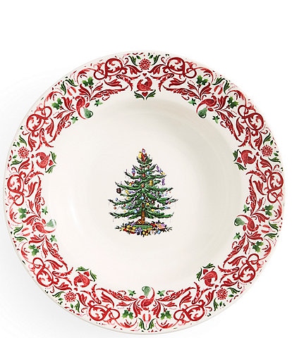 Spode Christmas Tree Yuletide Collection Soup Bowl Set of 4