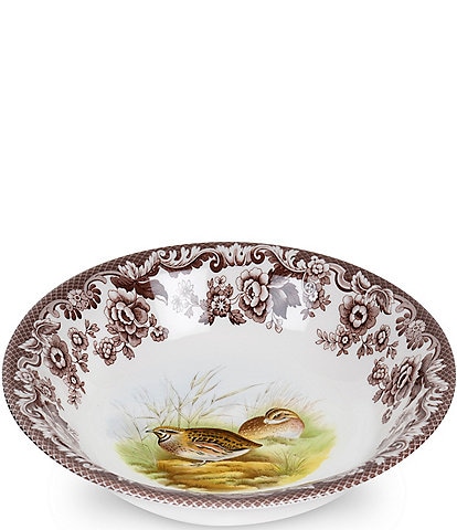 Spode Festive Fall Collection Woodland Ascot Quail Cereal Bowl