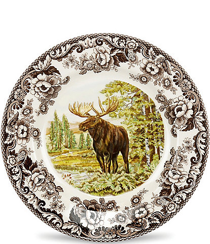 Spode Festive Fall Collection Woodland Majestic Moose Dinner Plate