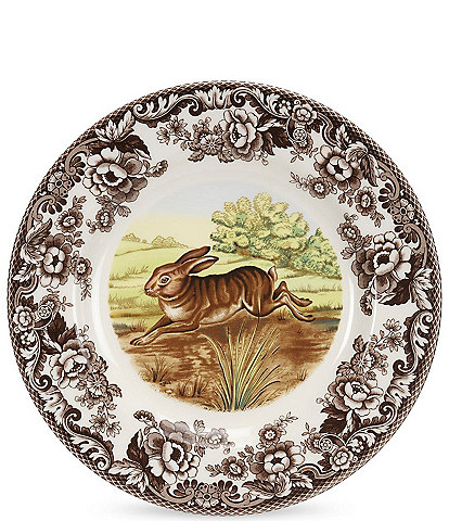 Spode Festive Fall Collection Woodland Rabbit Dinner Plate