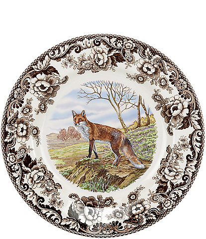 Spode Festive Fall Collection Woodland Red Fox Dinner Plate