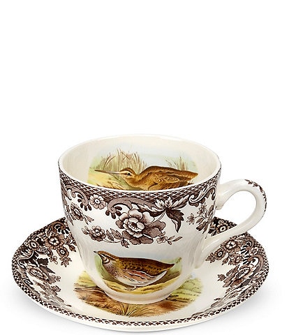 Spode Festive Fall Collection Woodland Teacup and Saucer